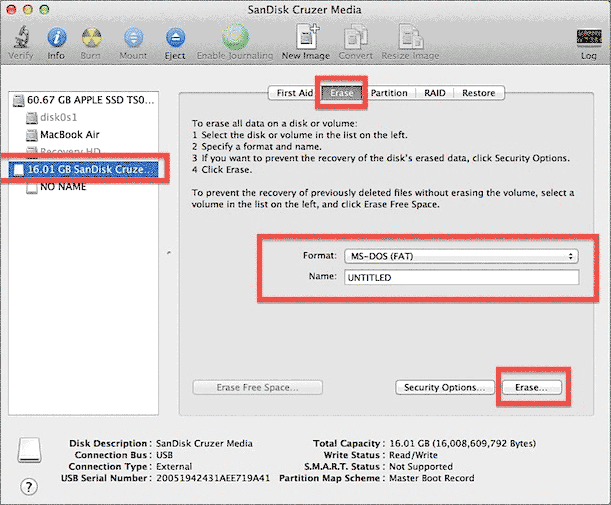 how long does it take for a mac to format 32 gb micro sd exfat